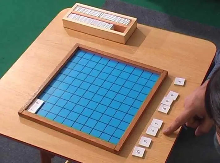 Montessori Montessori Hundred Board 5 Montitute - Montessori Training Institute